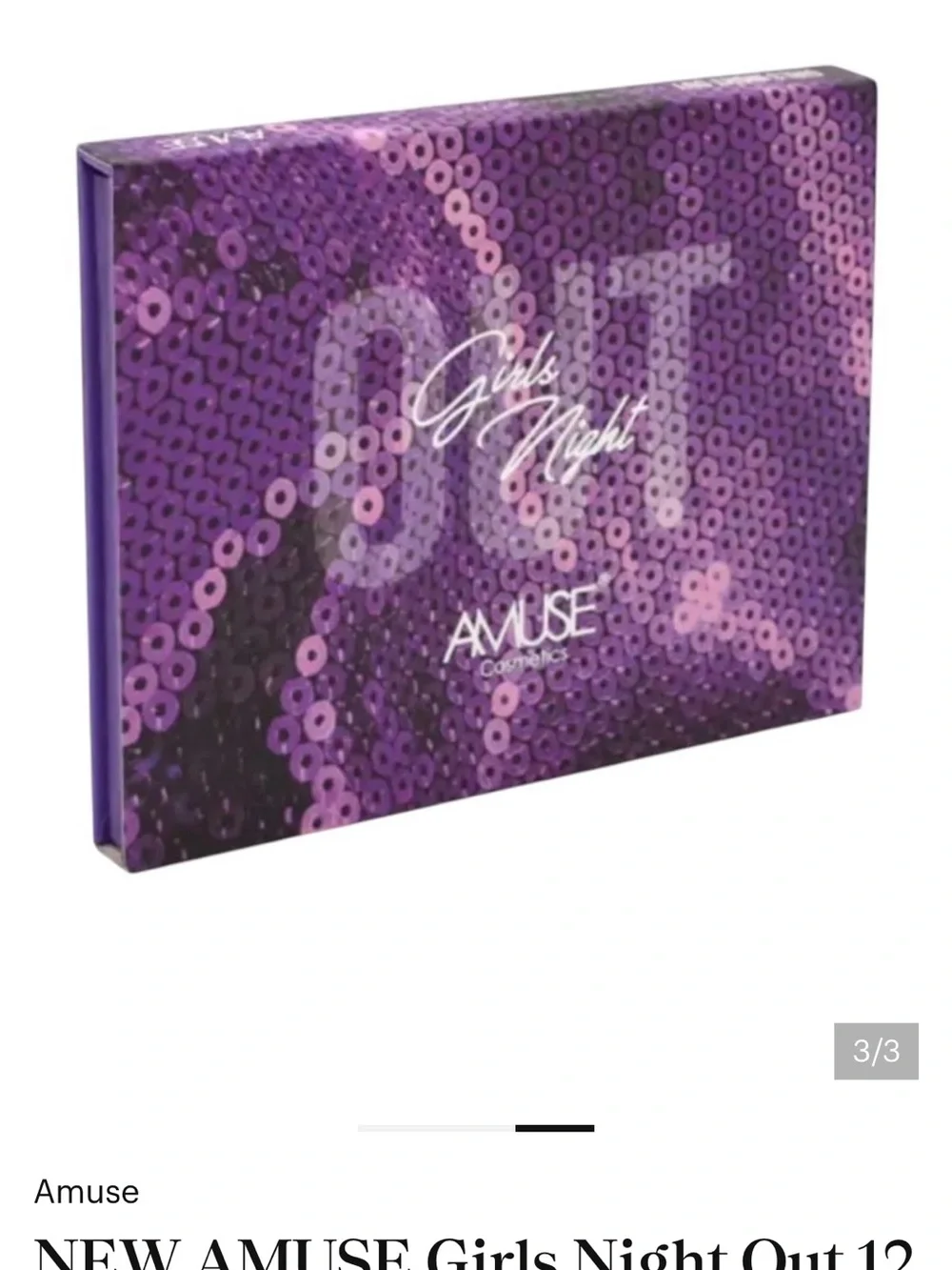 Amuse Girls Night Purple Eyeshadow Palette - Vibrant Purple & Multicolor Shades